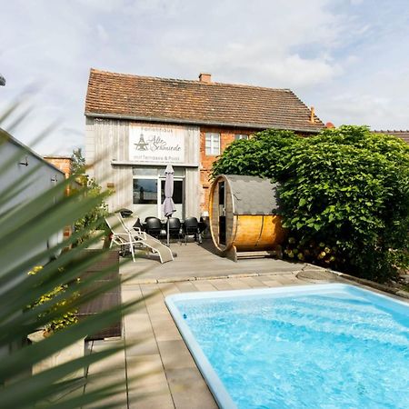 Alte Schmiede Mit Sauna, Pool Und Whirpool Im Aussenbereich Schoenstes Ferienhaus Der Lausitz Elsterheide ภายนอก รูปภาพ